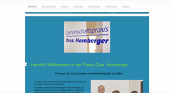 Desktop Screenshot of praxis-hornberger.de