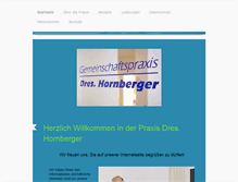 Tablet Screenshot of praxis-hornberger.de